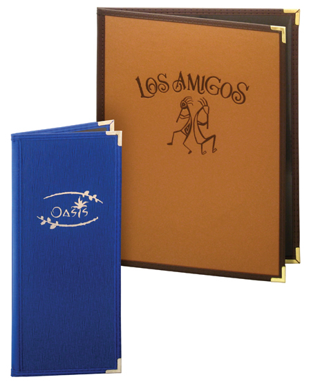 Delight custom imprinted menu covers might just be the low-cost customized menu covers your restaurant needs!